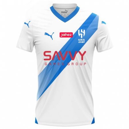 Kandiny Homme Maillot Sergej Milinkovic-Savic #22 Blanc Tenues Extérieur 2023/24 T-Shirt