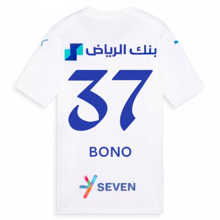Kandiny Homme Maillot Bono #37 Blanc Tenues Extérieur 2023/24 T-Shirt