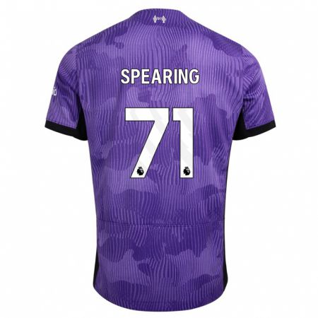 Kandiny Homme Maillot Jay Spearing #71 Violet Troisieme 2023/24 T-Shirt