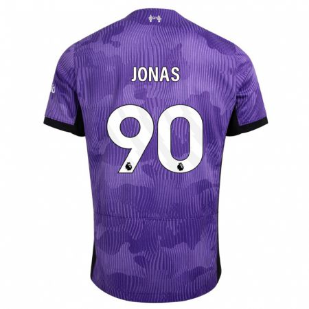 Kandiny Homme Maillot Lee Jonas #90 Violet Troisieme 2023/24 T-Shirt