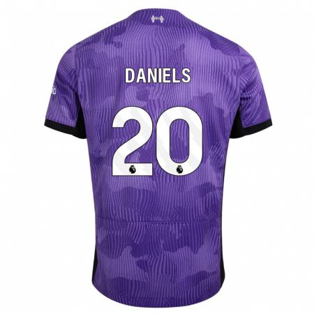 Kandiny Homme Maillot Yana Daniels #20 Violet Troisieme 2023/24 T-Shirt