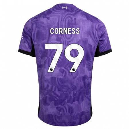 Kandiny Homme Maillot Dominic Corness #79 Violet Troisieme 2023/24 T-Shirt