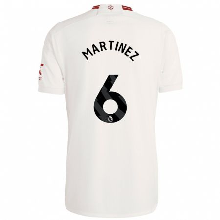Kandiny Homme Maillot Lisandro Martínez #6 Blanc Troisieme 2023/24 T-Shirt