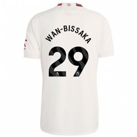 Kandiny Homme Maillot Aaron Wan-Bissaka #29 Blanc Troisieme 2023/24 T-Shirt