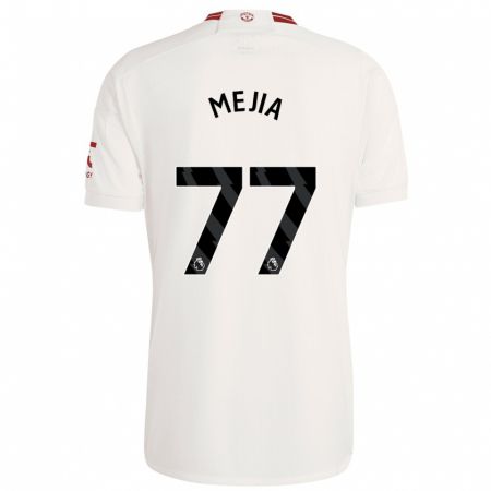 Kandiny Homme Maillot Mateo Mejia #77 Blanc Troisieme 2023/24 T-Shirt