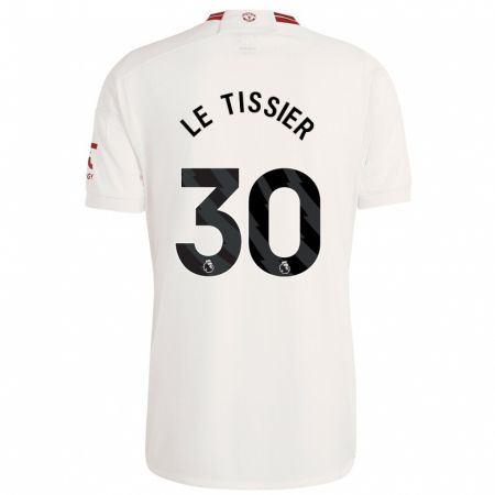 Kandiny Homme Maillot Maya Le Tissier #30 Blanc Troisieme 2023/24 T-Shirt