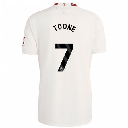 Kandiny Homme Maillot Ella Toone #7 Blanc Troisieme 2023/24 T-Shirt