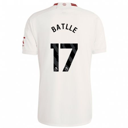 Kandiny Homme Maillot Ona Batlle #17 Blanc Troisieme 2023/24 T-Shirt