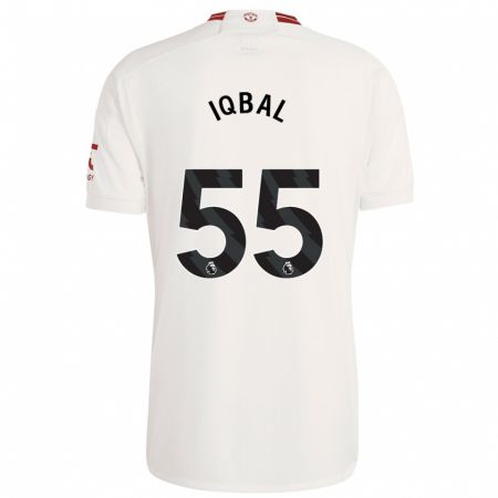 Kandiny Homme Maillot Zidane Iqbal #55 Blanc Troisieme 2023/24 T-Shirt