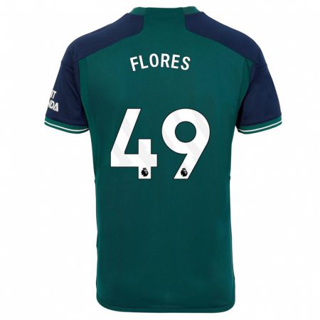 Kandiny Homme Maillot Marcelo Flores #49 Vert Troisieme 2023/24 T-Shirt
