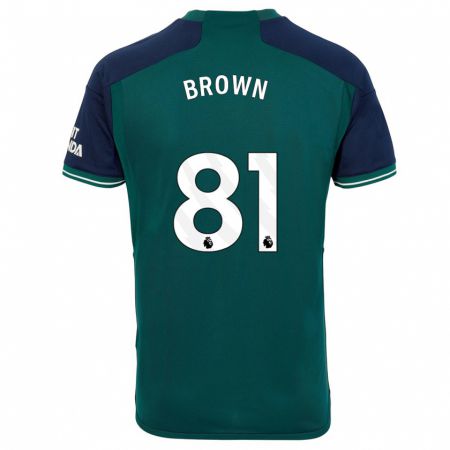 Kandiny Homme Maillot Luis Brown #81 Vert Troisieme 2023/24 T-Shirt