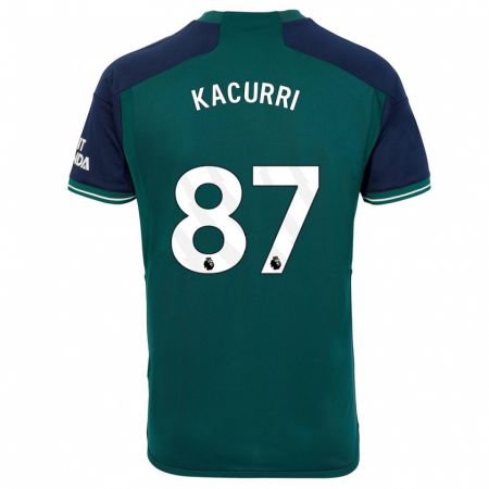 Kandiny Homme Maillot Maldini Kacurri #87 Vert Troisieme 2023/24 T-Shirt
