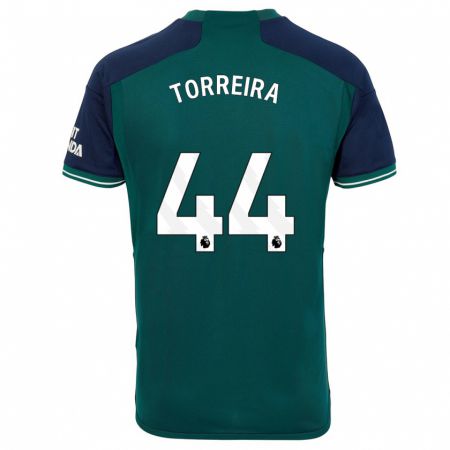 Kandiny Homme Maillot Lucas Torreira #44 Vert Troisieme 2023/24 T-Shirt