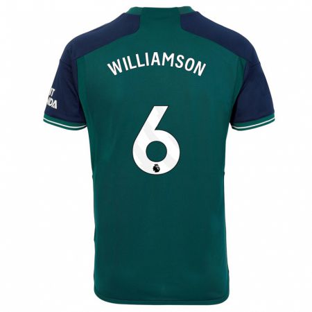 Kandiny Homme Maillot Leah Williamson #6 Vert Troisieme 2023/24 T-Shirt