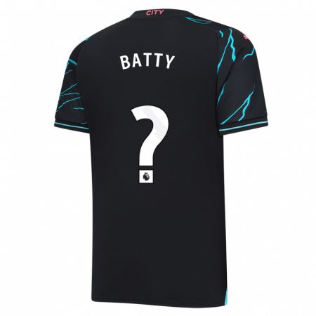 Kandiny Homme Maillot Daniel Batty #0 Bleu Foncé Troisieme 2023/24 T-Shirt