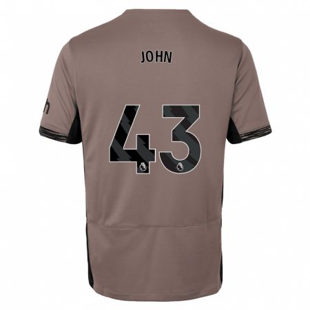 Kandiny Homme Maillot Nile John #43 Beige Foncé Troisieme 2023/24 T-Shirt