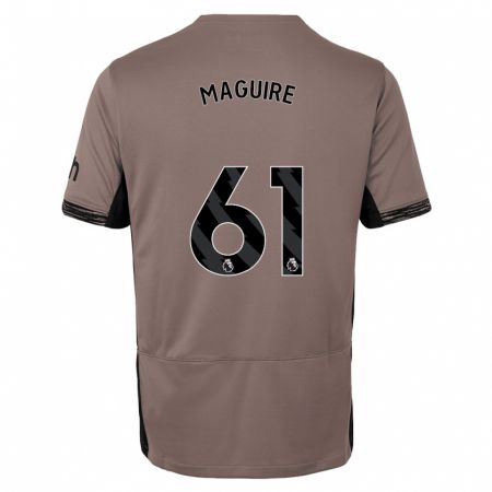 Kandiny Homme Maillot Aaron Maguire #61 Beige Foncé Troisieme 2023/24 T-Shirt