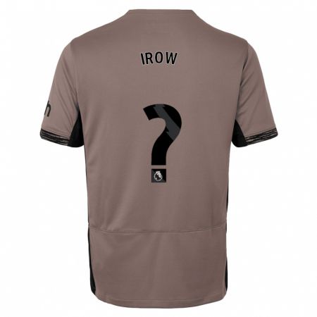 Kandiny Homme Maillot Oliver Irow #0 Beige Foncé Troisieme 2023/24 T-Shirt