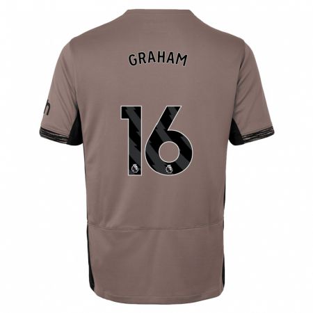 Kandiny Homme Maillot Kit Graham #16 Beige Foncé Troisieme 2023/24 T-Shirt