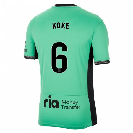 Kandiny Homme Maillot Koke #6 Vert Printanier Troisieme 2023/24 T-Shirt