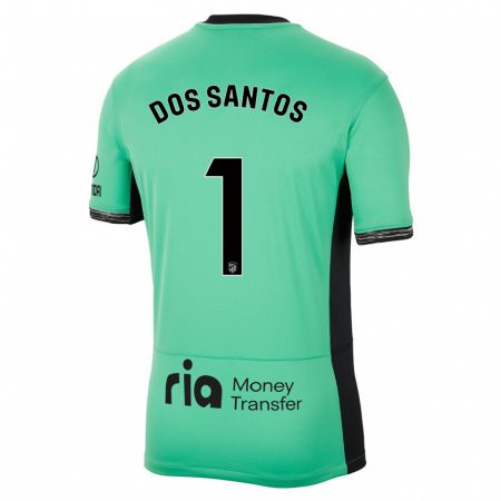 Kandiny Homme Maillot Alex Dos Santos #1 Vert Printanier Troisieme 2023/24 T-Shirt