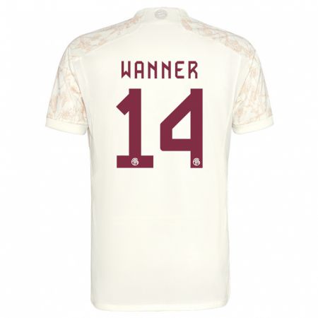 Kandiny Homme Maillot Paul Wanner #14 Blanc Cassé Troisieme 2023/24 T-Shirt