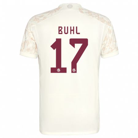 Kandiny Homme Maillot Klara Buhl #17 Blanc Cassé Troisieme 2023/24 T-Shirt