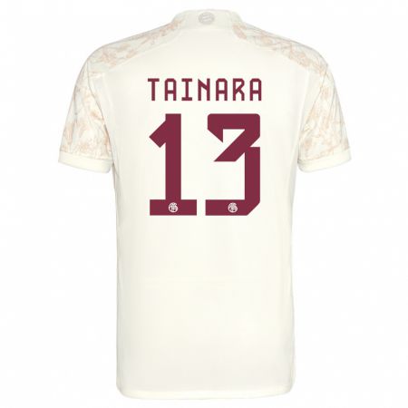 Kandiny Homme Maillot Tainara #13 Blanc Cassé Troisieme 2023/24 T-Shirt