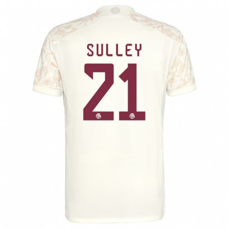 Kandiny Homme Maillot Williams Baffour Sulley #21 Blanc Cassé Troisieme 2023/24 T-Shirt