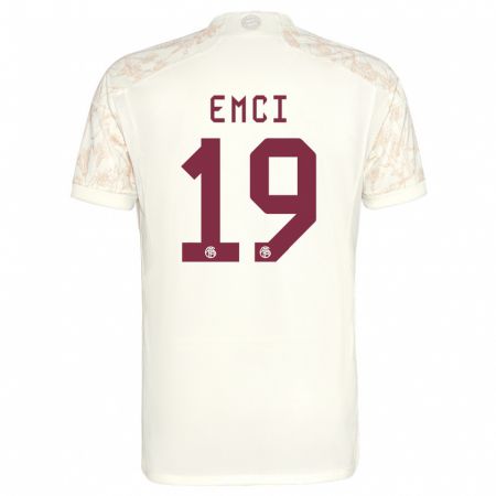 Kandiny Homme Maillot Ben Emci #19 Blanc Cassé Troisieme 2023/24 T-Shirt