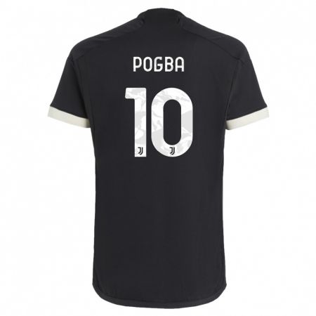 Kandiny Homme Maillot Paul Pogba #10 Noir Troisieme 2023/24 T-Shirt