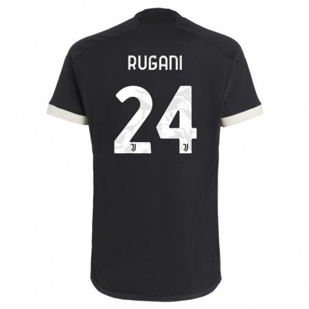 Kandiny Homme Maillot Daniele Rugani #24 Noir Troisieme 2023/24 T-Shirt