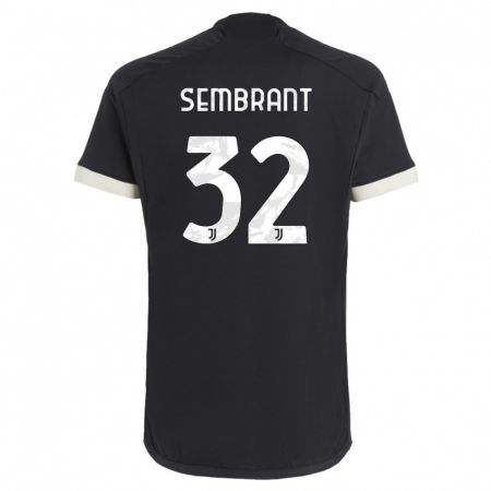 Kandiny Homme Maillot Linda Sembrant #32 Noir Troisieme 2023/24 T-Shirt