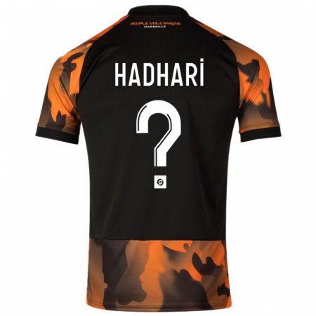 Kandiny Homme Maillot Ibtoihi Hadhari #0 Noir Orange Troisieme 2023/24 T-Shirt