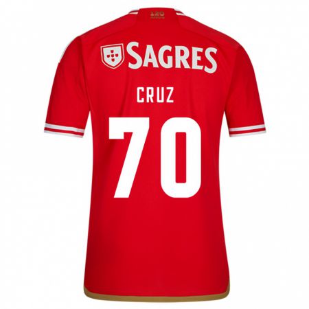 Kandiny Femme Maillot Filipe Cruz #70 Rouge Tenues Domicile 2023/24 T-Shirt