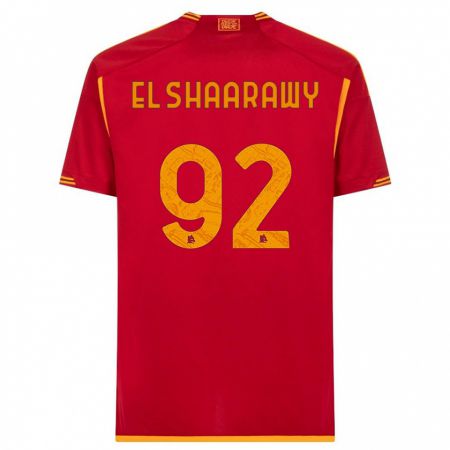Kandiny Femme Maillot Stephan El Shaarawy #92 Rouge Tenues Domicile 2023/24 T-Shirt