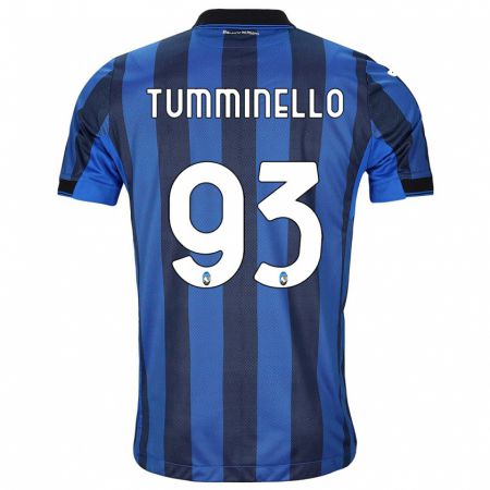 Kandiny Femme Maillot Marco Tumminello #93 Noir Bleu Tenues Domicile 2023/24 T-Shirt