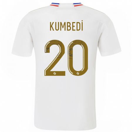Kandiny Femme Maillot Saël Kumbedi #20 Blanc Tenues Domicile 2023/24 T-Shirt