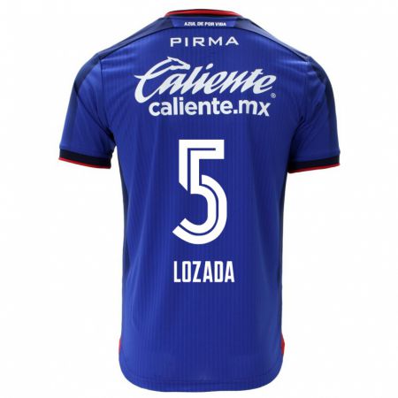 Kandiny Femme Maillot Ana Lozada #5 Bleu Tenues Domicile 2023/24 T-Shirt