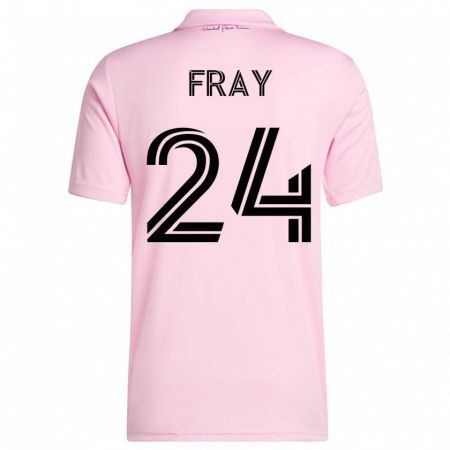 Kandiny Femme Maillot Ian Fray #24 Rose Tenues Domicile 2023/24 T-Shirt