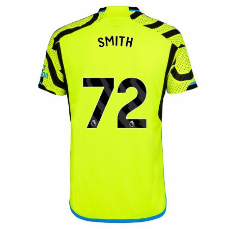 Kandiny Femme Maillot Matt Smith #72 Jaune Tenues Extérieur 2023/24 T-Shirt