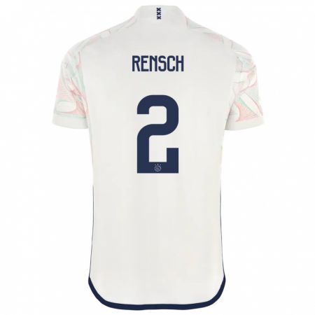 Kandiny Femme Maillot Devyne Rensch #2 Blanc Tenues Extérieur 2023/24 T-Shirt