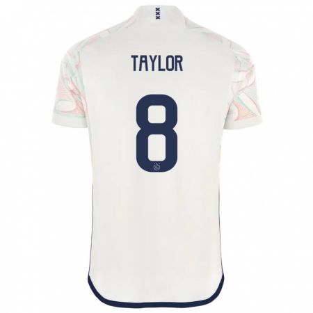 Kandiny Femme Maillot Kenneth Taylor #8 Blanc Tenues Extérieur 2023/24 T-Shirt