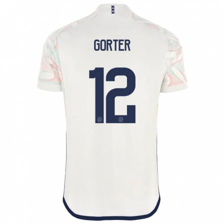 Kandiny Femme Maillot Jay Gorter #12 Blanc Tenues Extérieur 2023/24 T-Shirt