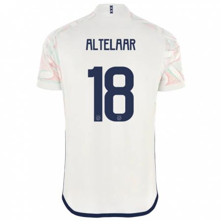 Kandiny Femme Maillot Jamie Altelaar #18 Blanc Tenues Extérieur 2023/24 T-Shirt