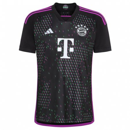 Kandiny Femme Maillot Manuel Neuer #1 Noir Tenues Extérieur 2023/24 T-Shirt