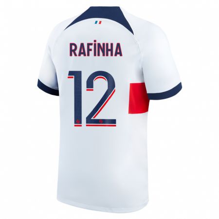 Kandiny Femme Maillot Rafinha #12 Blanc Tenues Extérieur 2023/24 T-Shirt