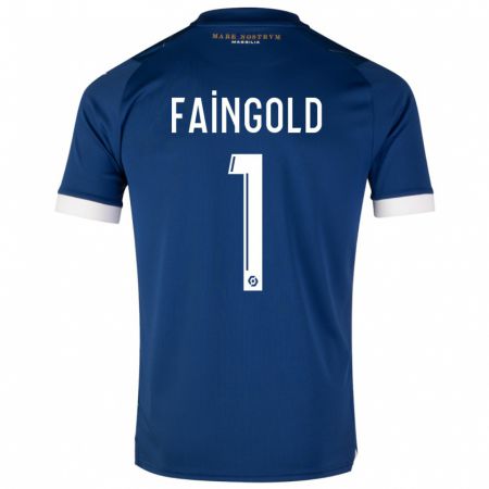 Kandiny Femme Maillot Abbie Faingold #1 Bleu Foncé Tenues Extérieur 2023/24 T-Shirt