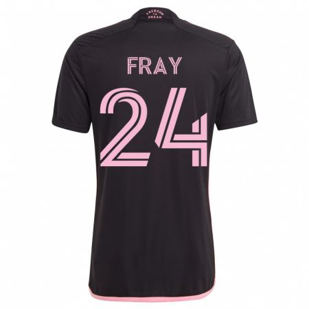 Kandiny Femme Maillot Ian Fray #24 Noir Tenues Extérieur 2023/24 T-Shirt