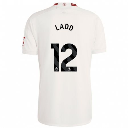 Kandiny Femme Maillot Hayley Ladd #12 Blanc Troisieme 2023/24 T-Shirt
